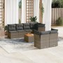 8-piece garden sofa set and gray synthetic rattan cushions by , Garden sets - Ref: Foro24-3223519, Price: 512,85 €, Discount: %