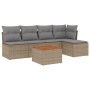 Garden sofa set with cushions 6 pieces beige synthetic rattan by , Garden sets - Ref: Foro24-3223602, Price: 353,99 €, Discou...