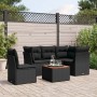 6-teilige Gartensofagarnitur und schwarze synthetische Rattankissen von , Gartensets - Ref: Foro24-3223640, Preis: 361,68 €, ...