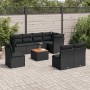 8-teiliges Gartensofa-Set und schwarze synthetische Rattankissen von , Gartensets - Ref: Foro24-3223682, Preis: 509,88 €, Rab...