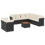 Set de sofás de jardín 10 pzas cojines ratán sintético negro de , Conjuntos de jardín - Ref: Foro24-3223711, Precio: 630,70 €...