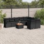 Gartensofa-Set 10-teilig mit schwarzen synthetischen Rattankissen von , Gartensets - Ref: Foro24-3223815, Preis: 566,70 €, Ra...