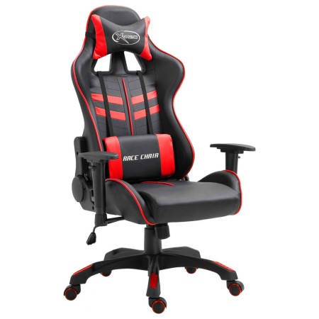 Silla de gaming de cuero sintético rojo de vidaXL, Sillones para videojuegos - Ref: Foro24-20193, Precio: 145,67 €, Descuento: %