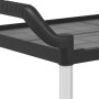 3-tier black aluminum cart 99x50x96 cm by , Kitchen and dining carts - Ref: Foro24-30318, Price: 103,18 €, Discount: %