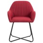 Dining chairs 2 units fabric wine red color by vidaXL, dining chairs - Ref: Foro24-249815, Price: 169,51 €, Discount: %