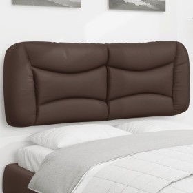 Cabecero de cama acolchado cuero sintético marrón 120 cm de , Cabeceros y pies de cama - Ref: Foro24-374570, Precio: 63,08 €,...