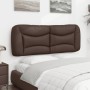 Brown synthetic leather padded headboard 120 cm by , Headboards and footboards - Ref: Foro24-374570, Price: 64,69 €, Discount: %