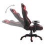 Silla de gaming de cuero sintético rojo de vidaXL, Sillones para videojuegos - Ref: Foro24-20193, Precio: 145,99 €, Descuento: %