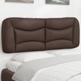 Cabecero de cama acolchado cuero sintético marrón 140 cm de , Cabeceros y pies de cama - Ref: Foro24-374585, Precio: 74,23 €,...