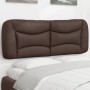 Brown synthetic leather padded headboard 140 cm by , Headboards and footboards - Ref: Foro24-374585, Price: 81,95 €, Discount: %