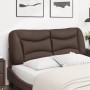 Brown synthetic leather padded headboard 140 cm by , Headboards and footboards - Ref: Foro24-374585, Price: 81,95 €, Discount: %