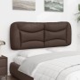 Brown synthetic leather padded headboard 140 cm by , Headboards and footboards - Ref: Foro24-374585, Price: 81,95 €, Discount: %