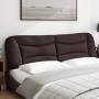 Cabecero de cama acolchado tela marrón oscuro 180 cm de , Cabeceros y pies de cama - Ref: Foro24-374603, Precio: 80,95 €, Des...