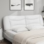 White synthetic leather padded bed headboard 180 cm by , Headboards and footboards - Ref: Foro24-374608, Price: 86,62 €, Disc...