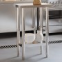 Stainless steel kitchen work table 55x55x85 cm by , Restoration - Ref: Foro24-376453, Price: 115,93 €, Discount: %