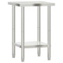 Stainless steel kitchen work table 55x55x85 cm by , Restoration - Ref: Foro24-376453, Price: 115,93 €, Discount: %