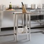 Stainless steel kitchen work table 55x55x85 cm by , Restoration - Ref: Foro24-376453, Price: 115,93 €, Discount: %