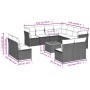 Gartensofa-Set 12-teilig mit schwarzen synthetischen Rattankissen von , Gartensets - Ref: Foro24-3223703, Preis: 679,80 €, Ra...