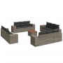 Set sofás de jardín con cojines 13 piezas ratán sintético gris de , Conjuntos de jardín - Ref: Foro24-3225381, Precio: 1,00 €...