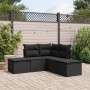 5-teiliges Gartenmöbel-Set und schwarze synthetische Rattankissen von , Gartensets - Ref: Foro24-3249554, Preis: 307,07 €, Ra...