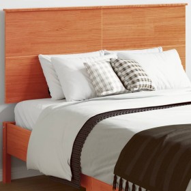 Solid wax brown pine wood bed headboard 120 cm by , Headboards and footboards - Ref: Foro24-844372, Price: 47,99 €, Discount: %