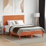 Cabecero de cama madera maciza de pino marrón cera 120 cm de , Cabeceros y pies de cama - Ref: Foro24-844372, Precio: 45,97 €...