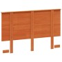 Solid wax brown pine wood bed headboard 120 cm by , Headboards and footboards - Ref: Foro24-844372, Price: 45,97 €, Discount: %