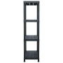 Plastic shelving 100 kg 60x30x138 cm black by vidaXL, Industrial shelving - Ref: Foro24-45673, Price: 71,00 €, Discount: %