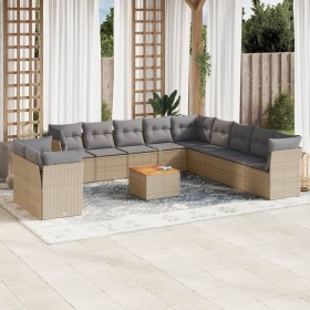 Garden sofa set 12 pieces and brown synthetic rattan cushions by , Garden sets - Ref: Foro24-3223728, Price: 811,15 €, Discou...