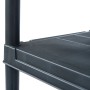 Plastic shelving 100 kg 60x30x138 cm black by vidaXL, Industrial shelving - Ref: Foro24-45673, Price: 71,00 €, Discount: %