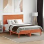 Cabecero de cama madera maciza de pino marrón cera 135 cm de , Cabeceros y pies de cama - Ref: Foro24-844373, Precio: 44,00 €...