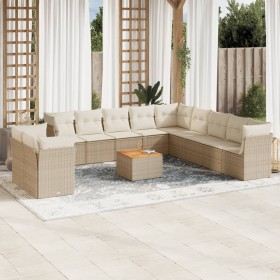 Garden sofa set 12 pieces and brown synthetic rattan cushions by , Garden sets - Ref: Foro24-3223727, Price: 925,52 €, Discou...