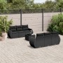 7-teiliges Garten-Essset und schwarze Kissen aus synthetischem Rattan von , Gartensets - Ref: Foro24-3253442, Preis: 513,14 €...