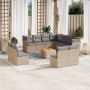 12-teiliges Gartensofa-Set und braune synthetische Rattankissen von , Gartensets - Ref: Foro24-3223707, Preis: 749,50 €, Raba...