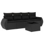 Set de muebles de jardín 5 pzas y cojines ratán sintético negro de , Conjuntos de jardín - Ref: Foro24-3253422, Precio: 346,9...