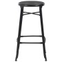 Kitchen stools 2 units of black steel by vidaXL, Kitchen stools - Ref: Foro24-280077, Price: 149,96 €, Discount: %