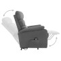 Sillón de masaje elevable tela gris claro de , Sillones de masaje eléctricos - Ref: Foro24-321246, Precio: 438,99 €, Descuent...