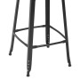 Kitchen stools 2 units of black steel by vidaXL, Kitchen stools - Ref: Foro24-280077, Price: 149,96 €, Discount: %