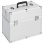 Silver aluminum makeup case 38x23x34 cm by vidaXL, toiletry bags - Ref: Foro24-91832, Price: 57,60 €, Discount: %