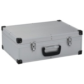 Silver aluminum tool case 46x33x16 cm by vidaXL, Toolboxes - Ref: Foro24-91846, Price: 52,34 €, Discount: %