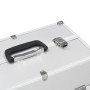 Silver aluminum makeup case 38x23x34 cm by vidaXL, toiletry bags - Ref: Foro24-91832, Price: 57,60 €, Discount: %