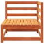 3 seater garden sofa solid wax brown pine wood by , Modular outdoor sofas - Ref: Foro24-837953, Price: 192,99 €, Discount: %