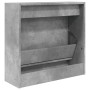 Concrete gray engineered wood shoe rack 60x21x57 cm by , Shoe racks and shoe organizers - Ref: Foro24-839885, Price: 45,97 €,...