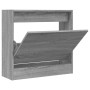 Zapatero de madera de ingeniería gris Sonoma 60x21x57 cm de , Zapateros y organizadores de calzado - Ref: Foro24-839887, Prec...