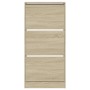 Zapatero de madera de ingeniería roble Sonoma 60x21x125,5 cm de , Zapateros y organizadores de calzado - Ref: Foro24-839898, ...