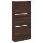 Zapatero de madera de ingeniería roble Sonoma 60x21x125,5 cm de , Zapateros y organizadores de calzado - Ref: Foro24-839902, ...