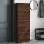 Zapatero de madera de ingeniería marrón roble 60x21x163,5 cm de , Zapateros y organizadores de calzado - Ref: Foro24-839909, ...