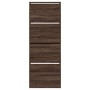 Zapatero de madera de ingeniería marrón roble 60x21x163,5 cm de , Zapateros y organizadores de calzado - Ref: Foro24-839909, ...