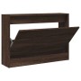 Zapatero de madera de ingeniería marrón roble 80x21x57 cm de , Zapateros y organizadores de calzado - Ref: Foro24-839916, Pre...