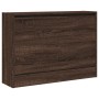 Zapatero de madera de ingeniería marrón roble 80x21x57 cm de , Zapateros y organizadores de calzado - Ref: Foro24-839916, Pre...